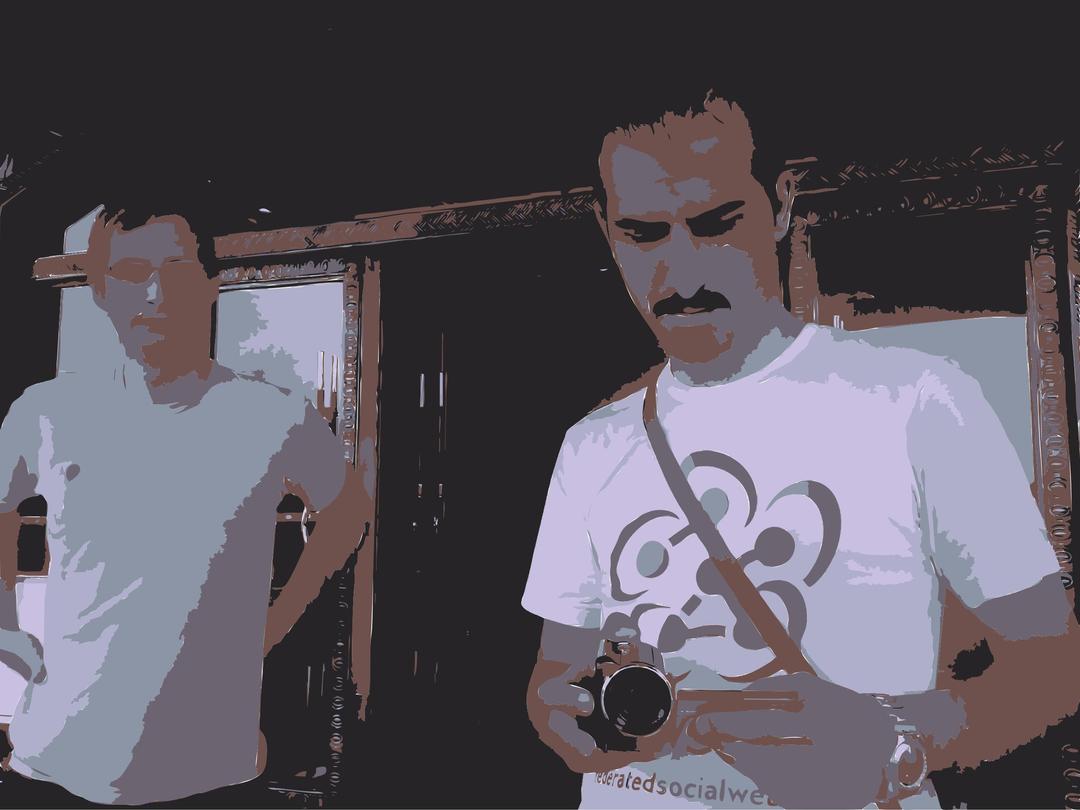 Barry and Bassel with Camera png transparent