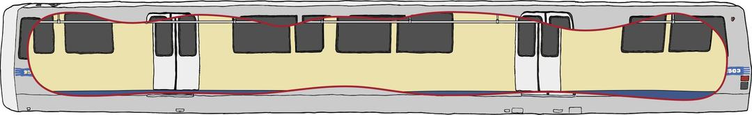 Bart Train Exterior with Cutaway png transparent