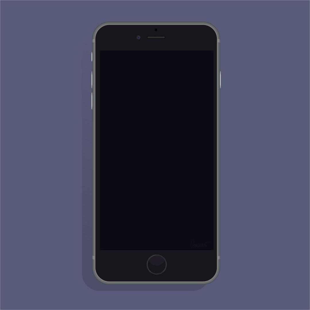 Black New iPhone 6 png transparent