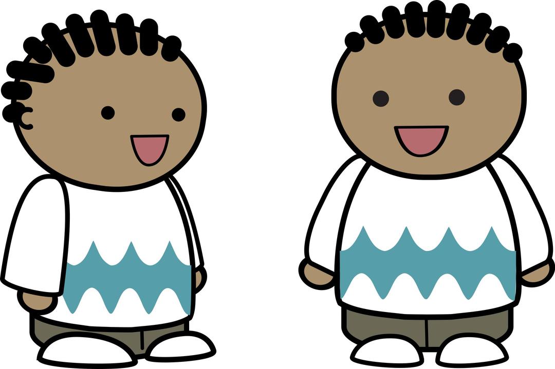 Character with cornrows png transparent