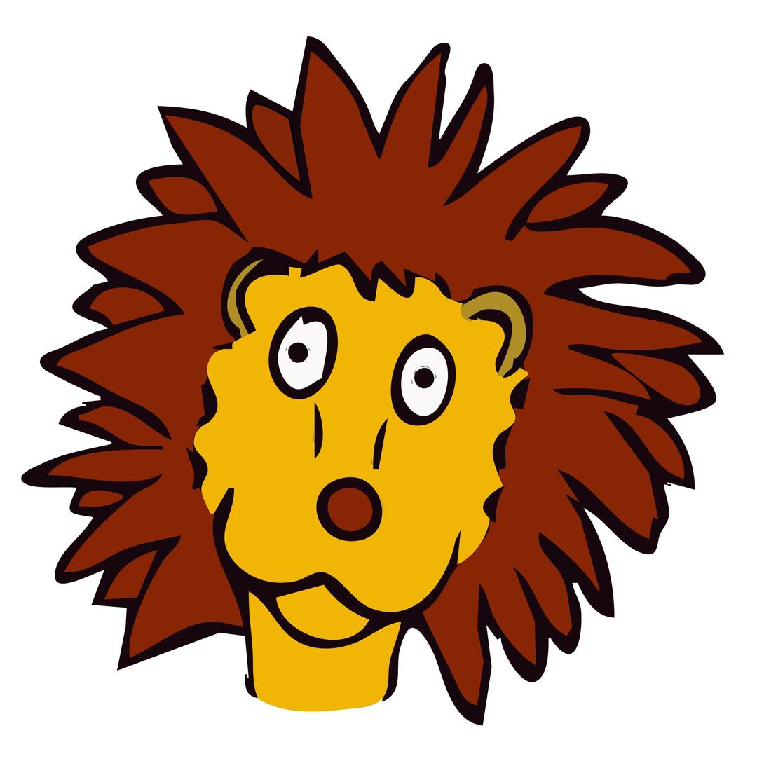 drawn lion png transparent
