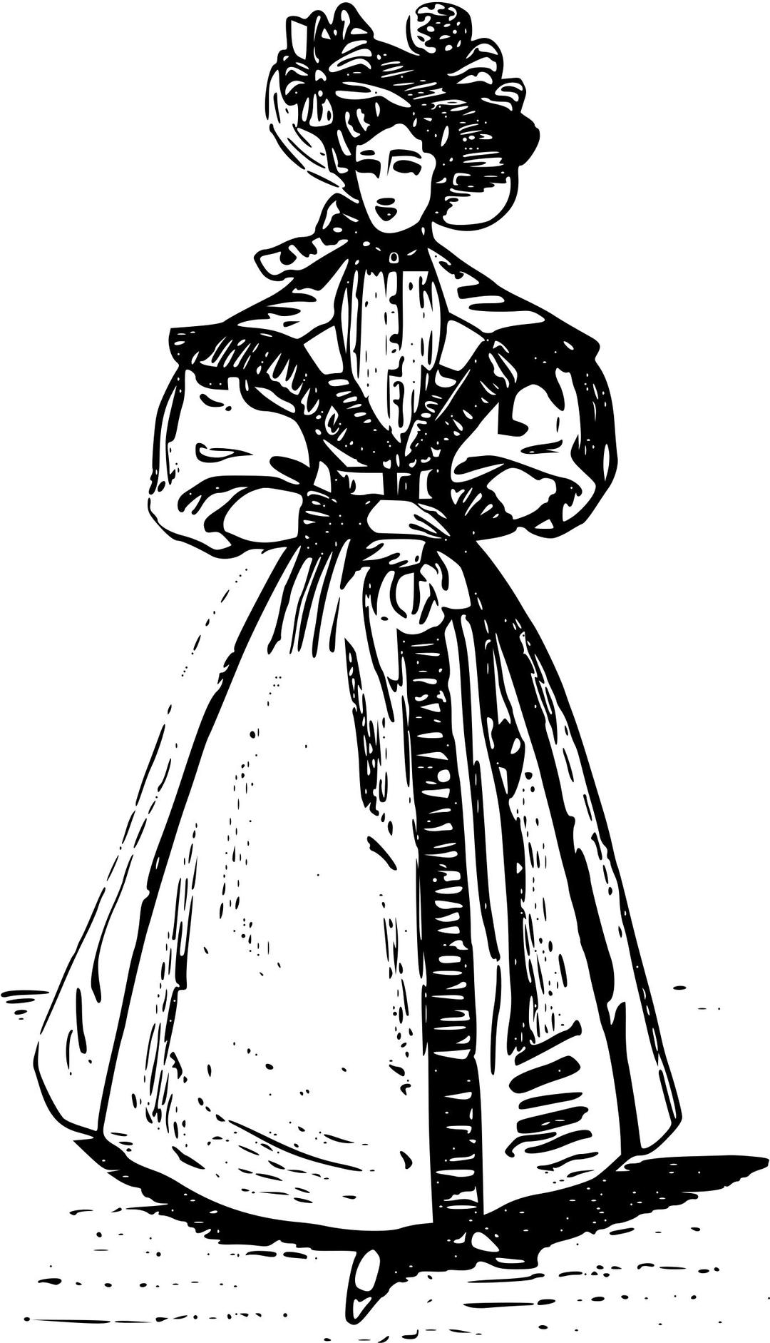 French fashions 1830s 6 png transparent