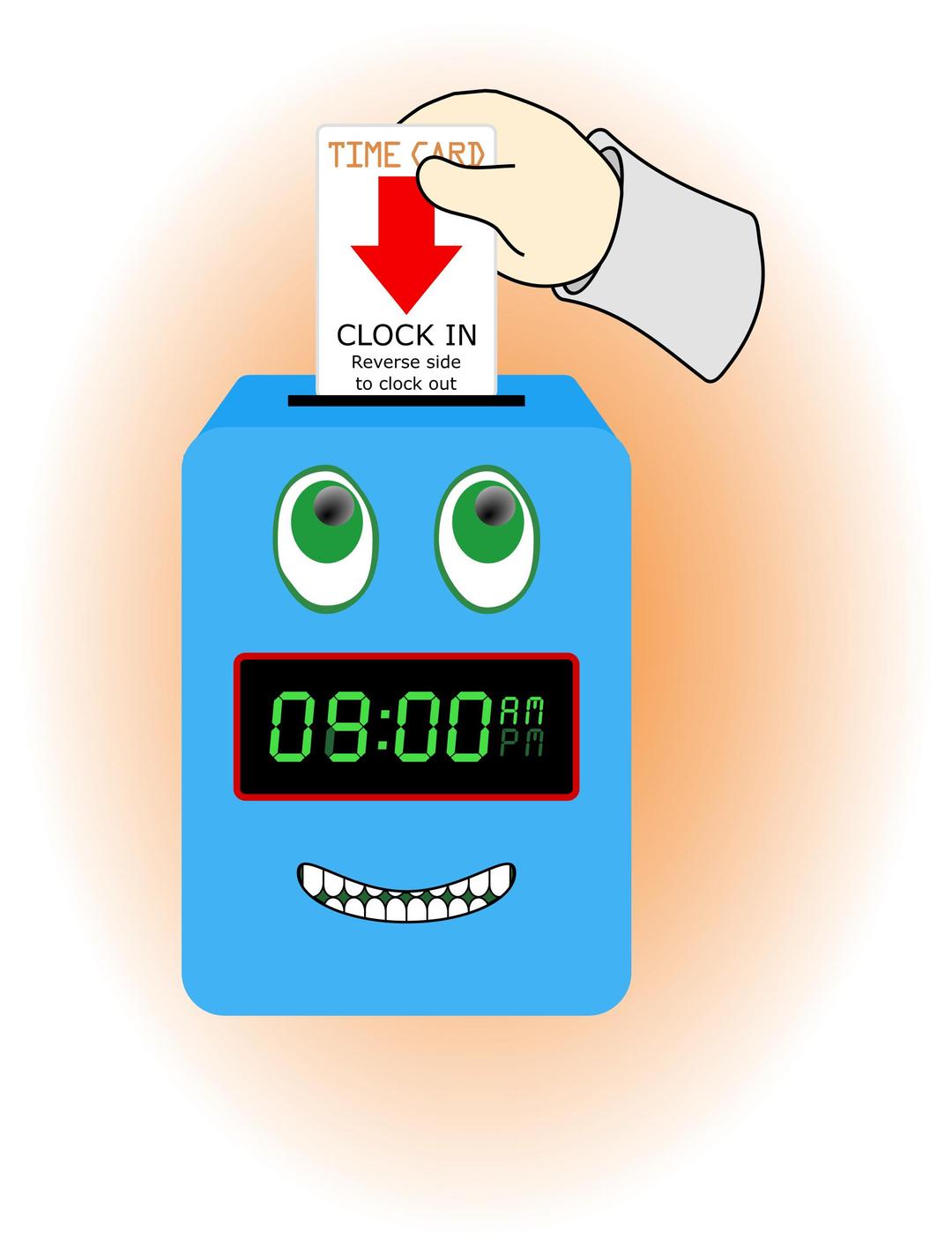 Happy Time Clock png transparent