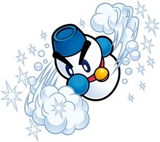 Kirby Chilly Making Snow png transparent