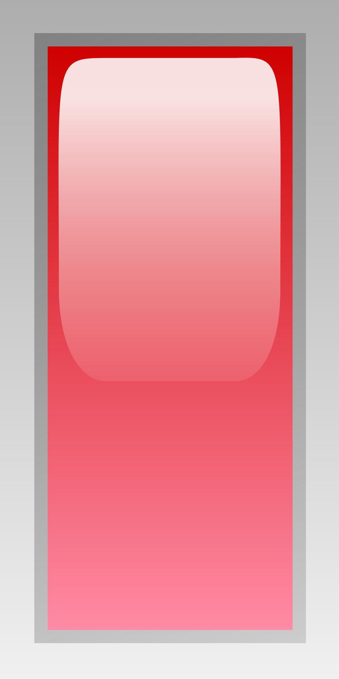 led rectangular v red png transparent