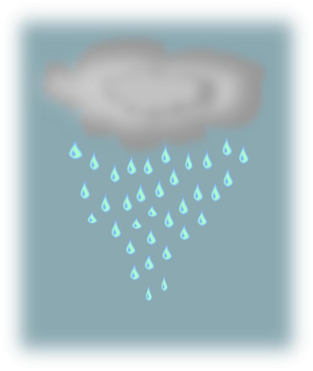 lluvia (rain cloud) png transparent