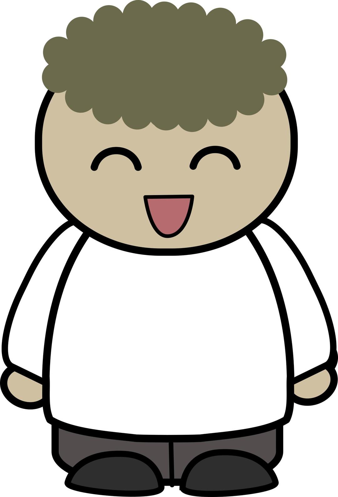 mix and match character lucas laughing front png transparent