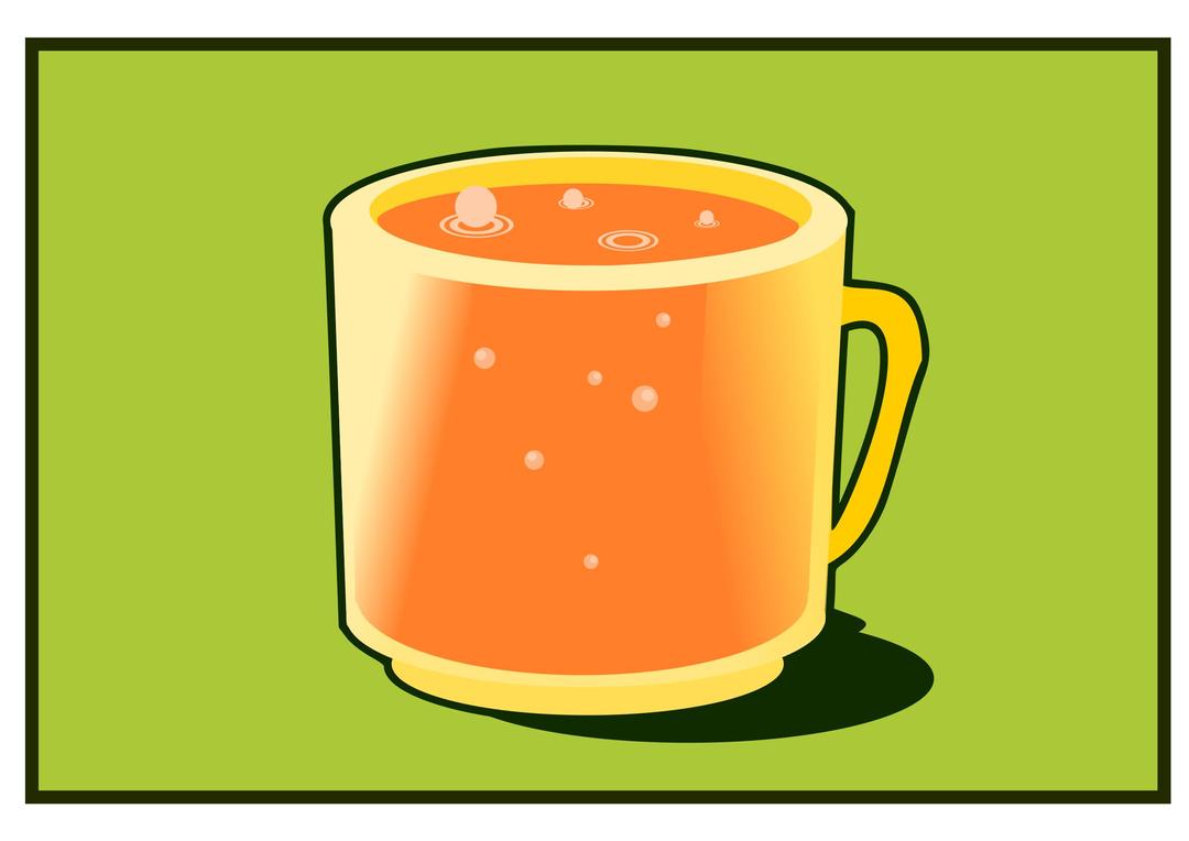 Orange cup png transparent