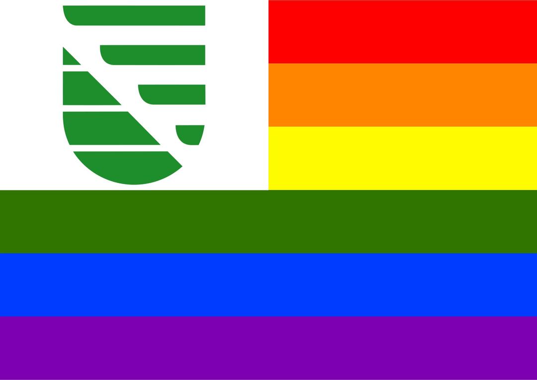Rainbow Flag Saxony png transparent