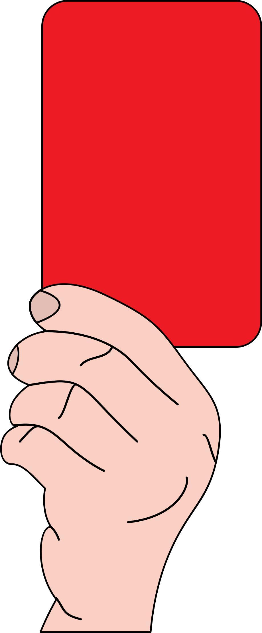 Referee showing red card png transparent
