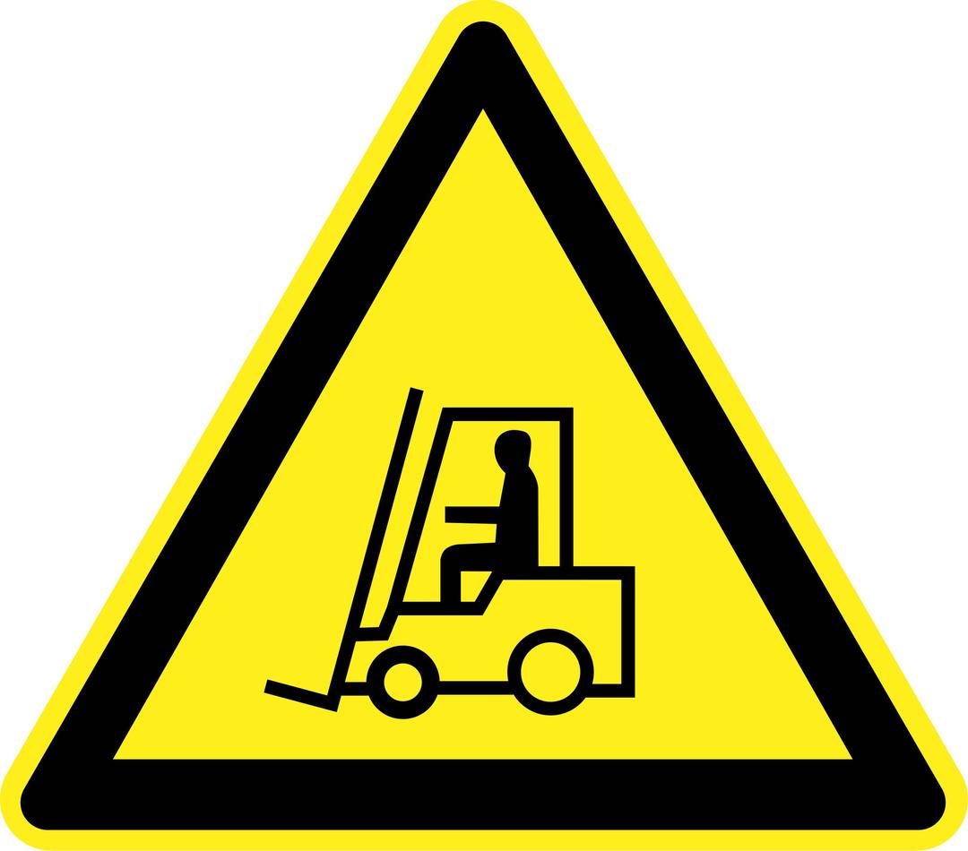 Signs Hazard Warning - lift trucks png transparent