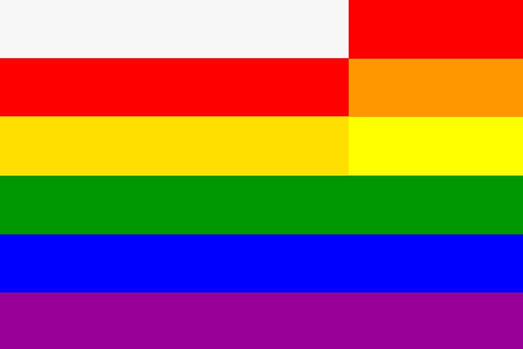 The South Ossetia Rainbow Flag png transparent