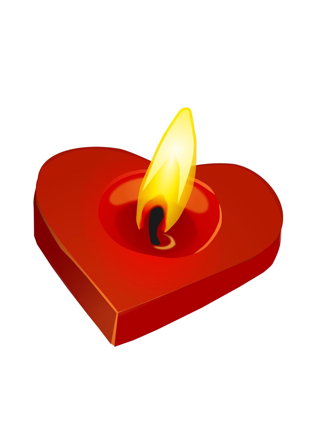 Valentine's Candle png transparent