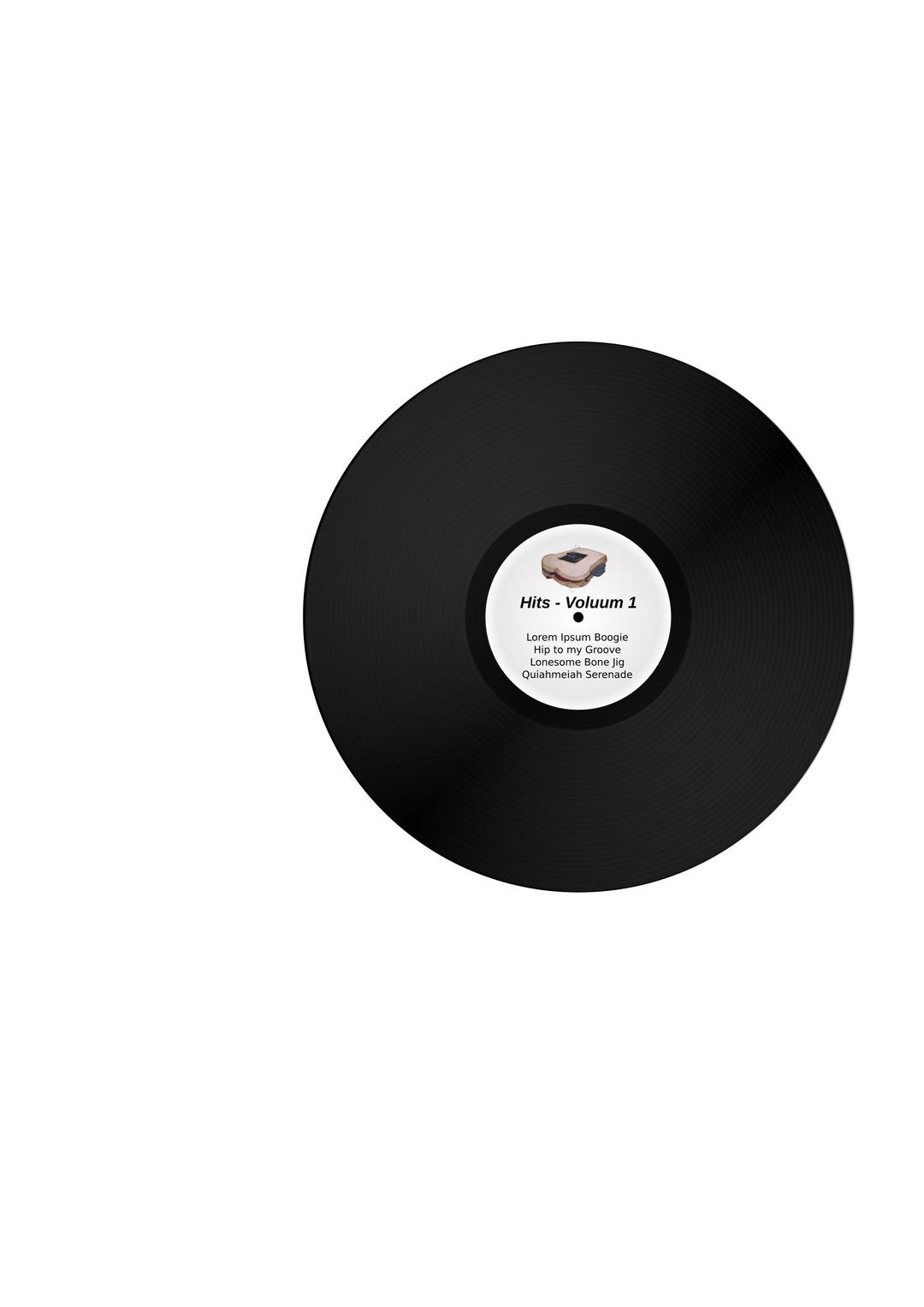 Vinyl LP/Record Album png transparent