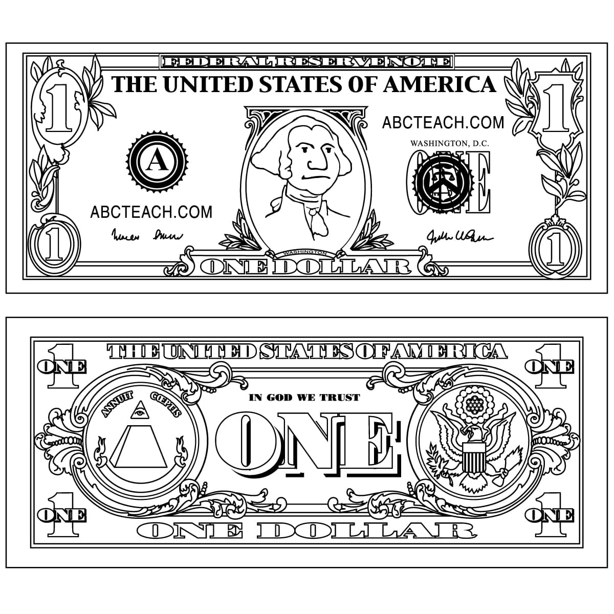 1 Dollar Bill icons png preview