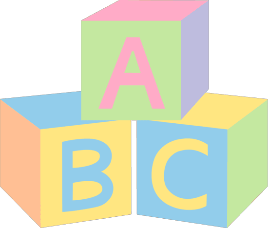 ABC Blocks for education clip art icons png preview