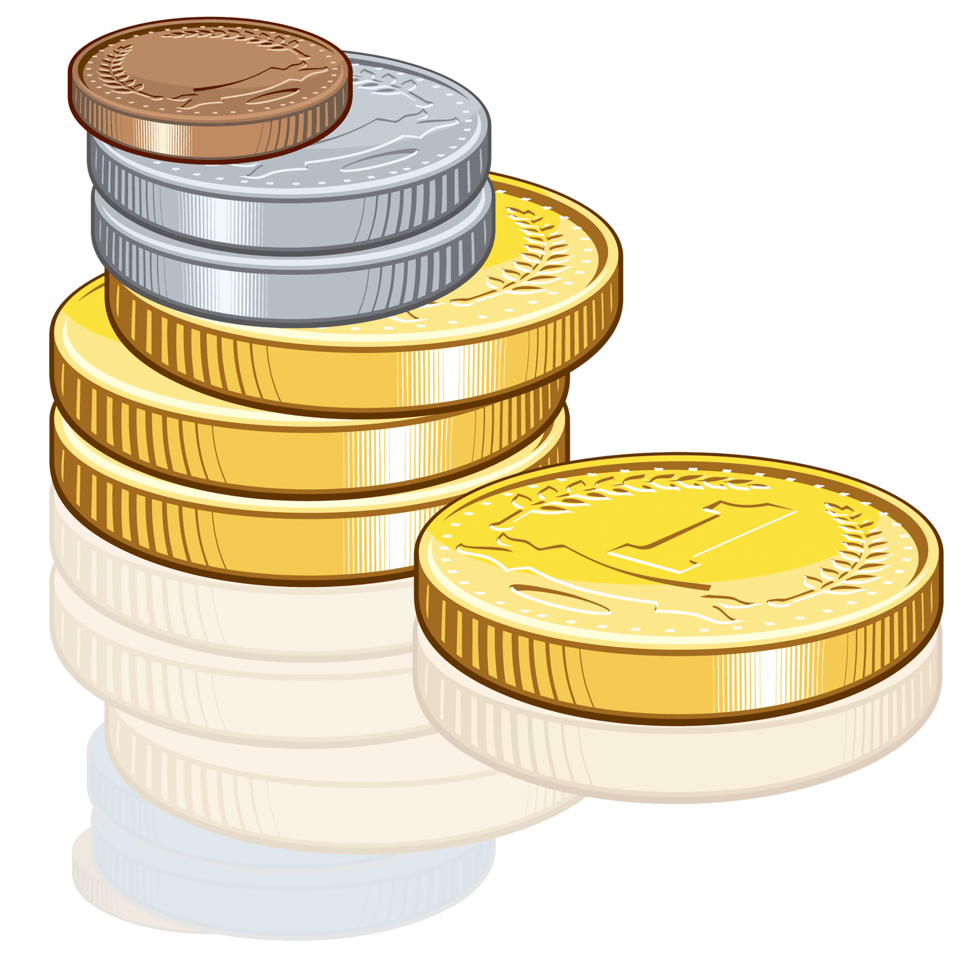 American Coins stack icon icons png preview