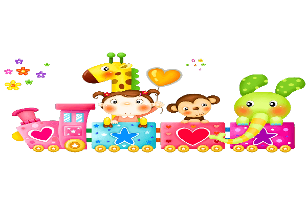 Animal cartoon train toy clip art icons png preview