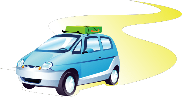 Auto Luggage Blue Car Clip art icons png preview