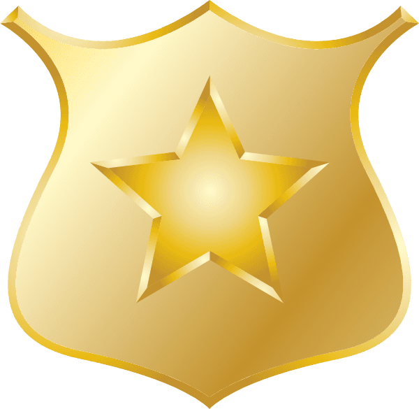 Badge Star Gold Shield icons png preview