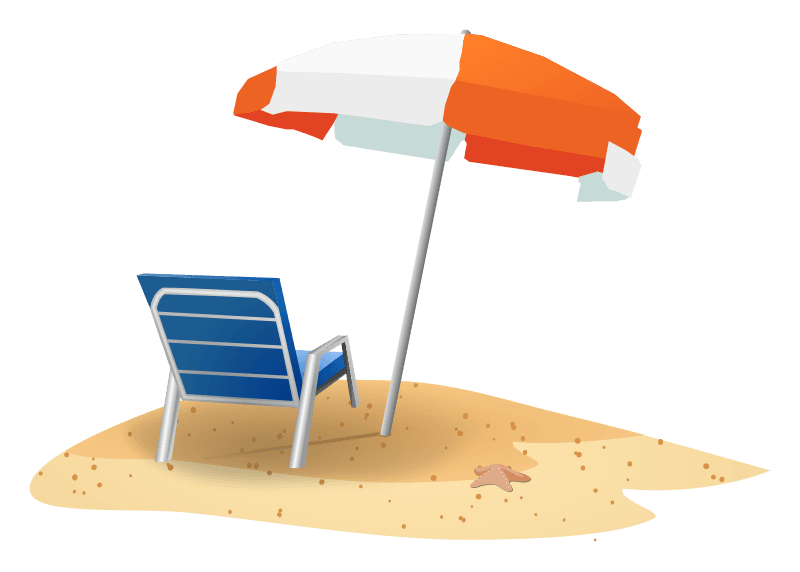 Beach Chair Umbrella Travel icons png preview