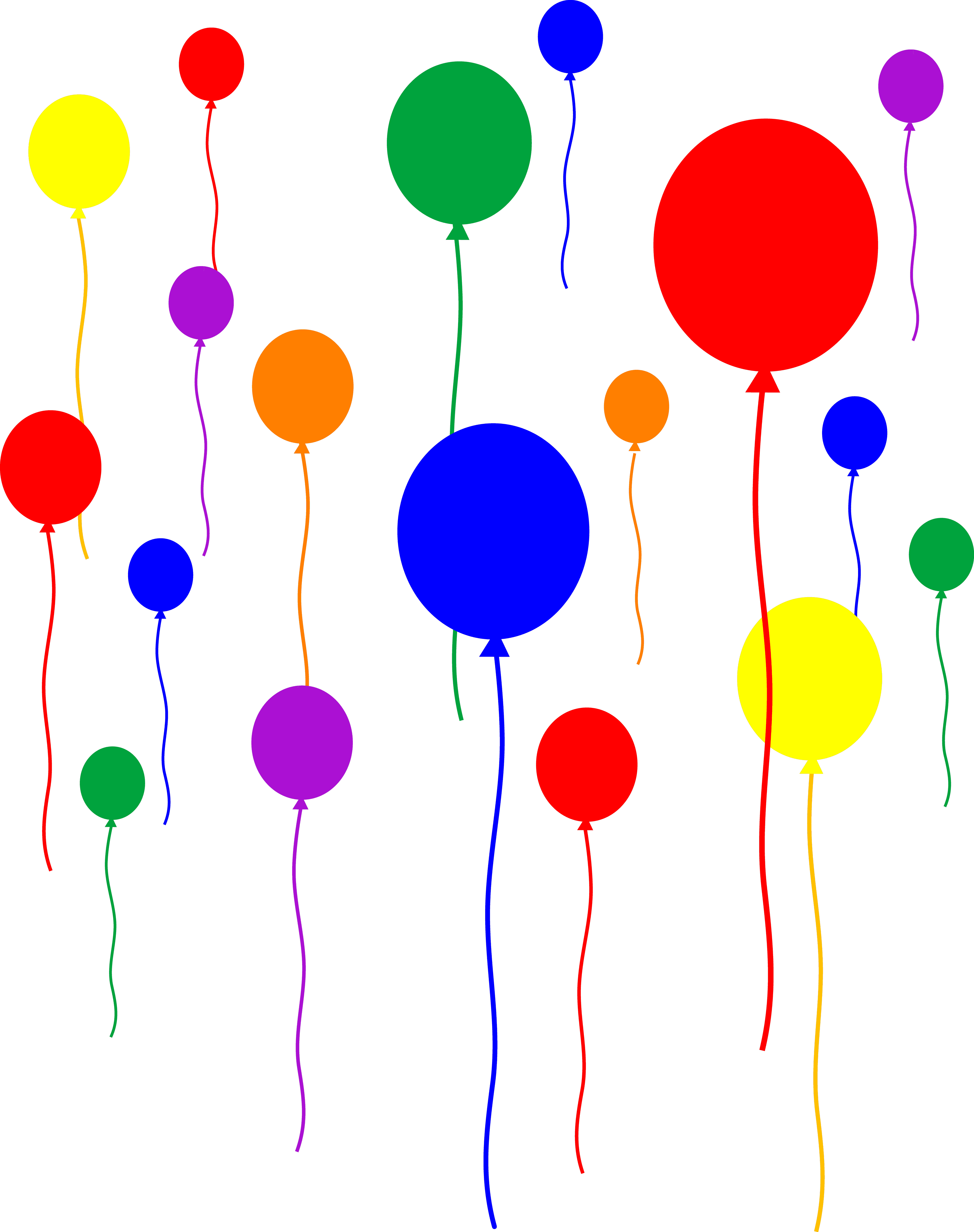 Birthday colorful balloons png icons png preview