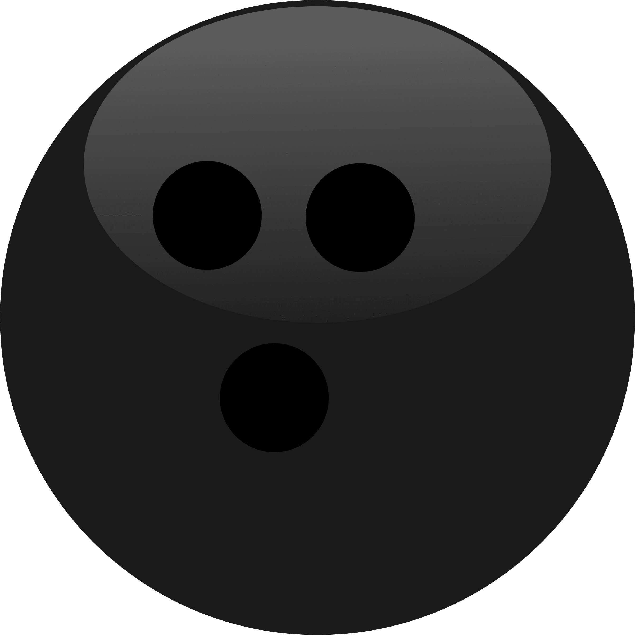 Black bowling ball icons png preview