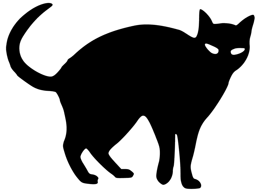 Black cat cross clip art icons png preview