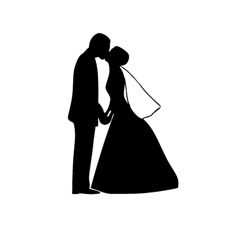 Black Wedding Silhouettes icons png preview