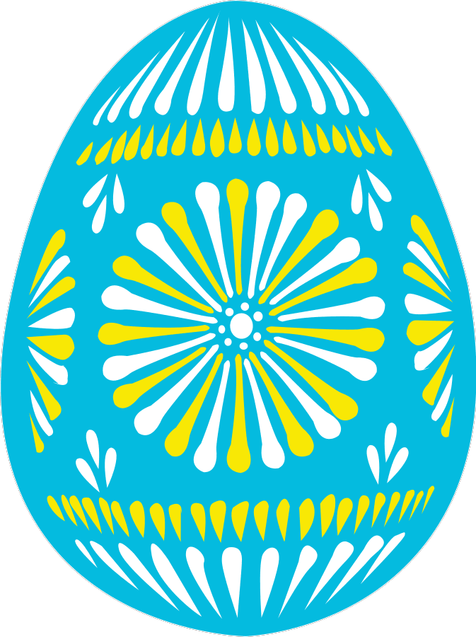 Blue Abstract Design Easter Egg Transparent icons png preview