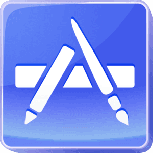 Blue App Store Logo icons png preview