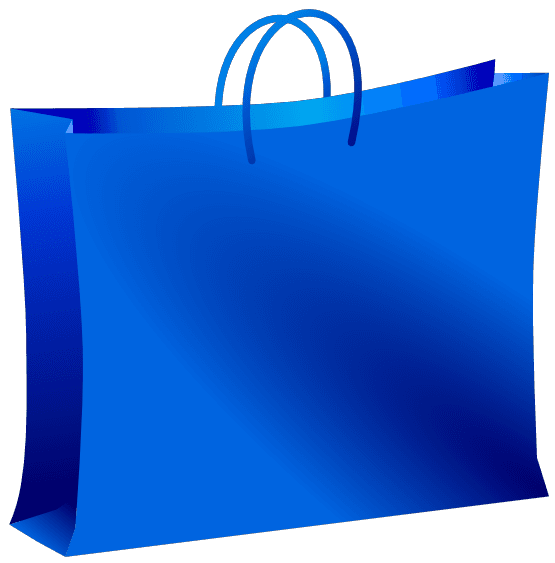 Blue Grocery Shopping Bag icons png preview