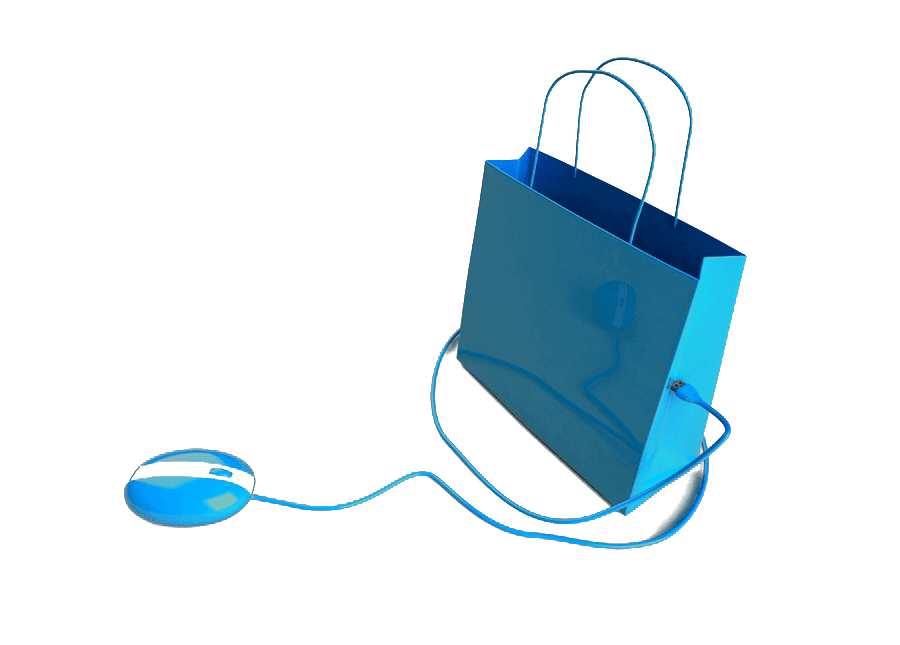 Blue Online Shopping Transparent icons png preview