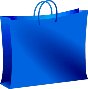 Blue Shopping Bags icons png preview