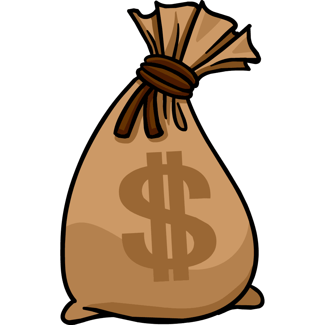 Brown Money Bag icons png preview