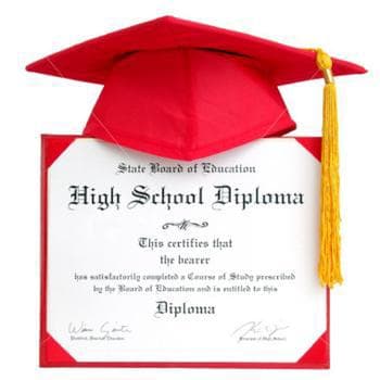 Cartoon High School Diploma Red Cap icons png preview