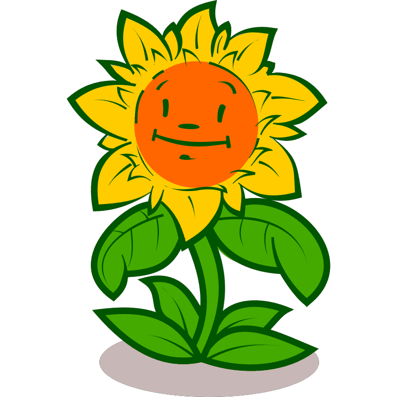 Cartoon sunflower face icon icons png preview