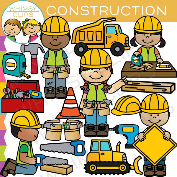 Cartoon Construction Kids icons png preview