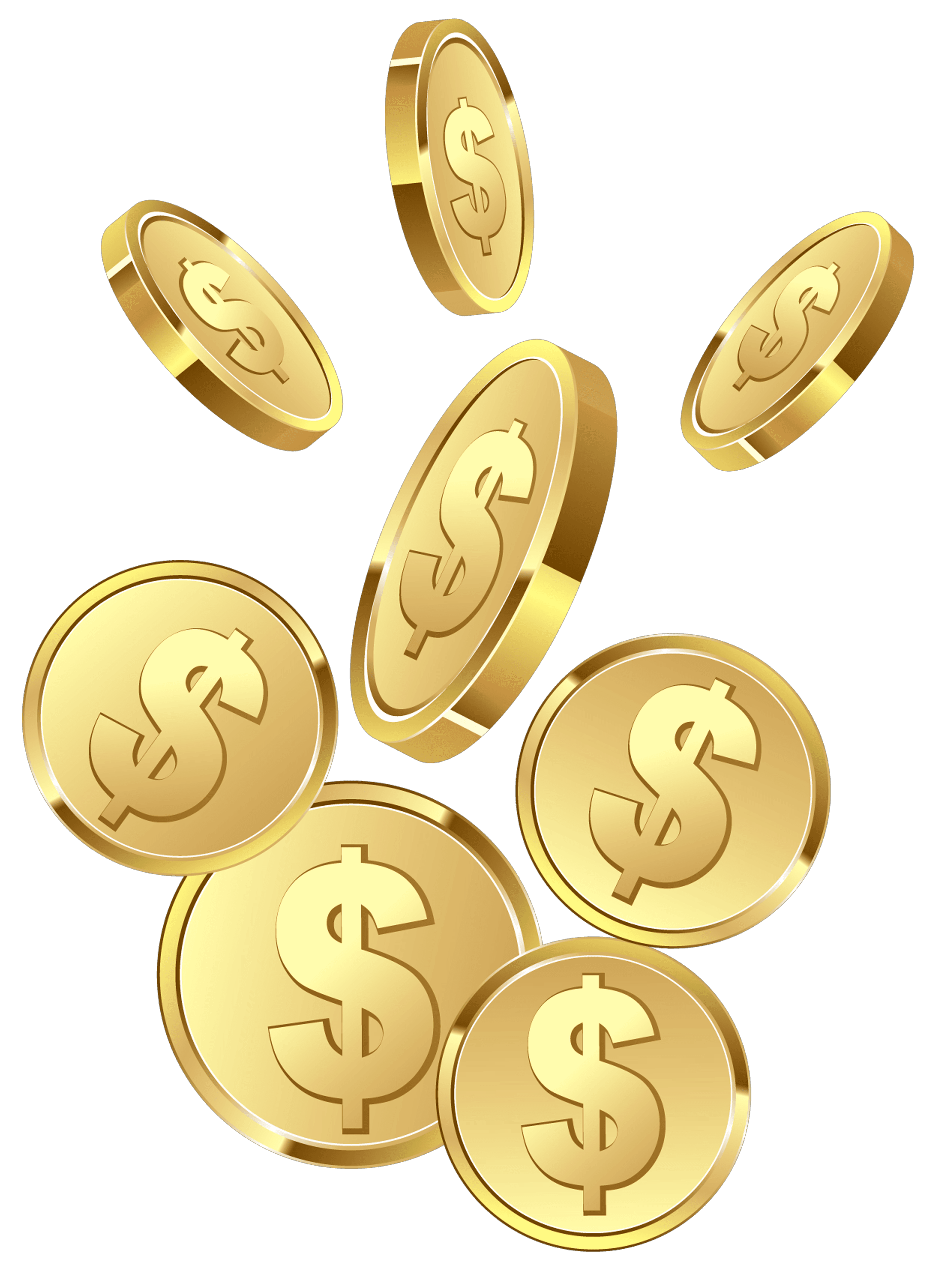 Coin gold dollar sign icon icons png preview