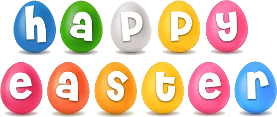 Colorful Happy Easter Write Background icons png preview