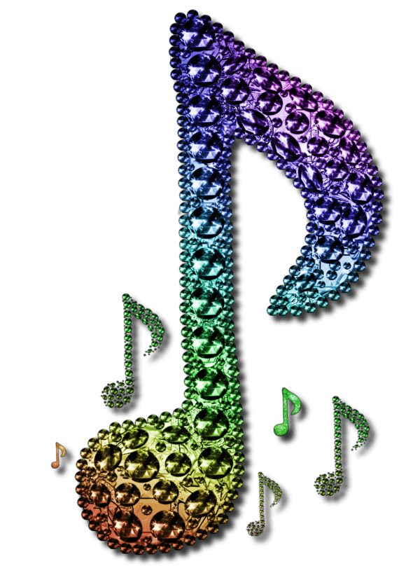 Cool Colorful Music Notes icons png preview