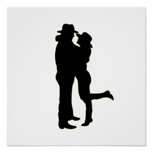 Cowboy Love Silhouette icons png preview