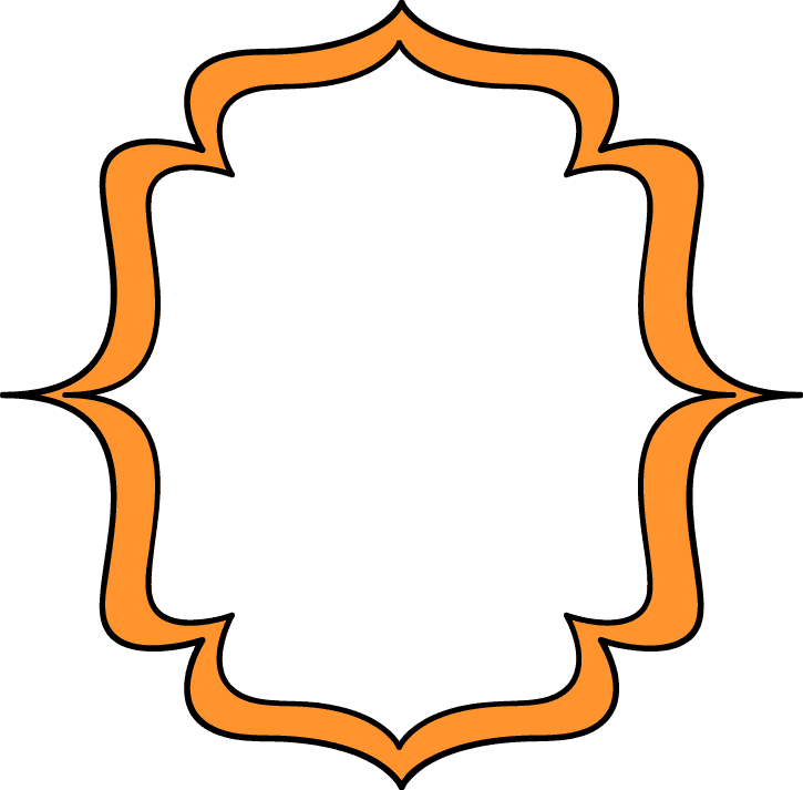 Creative orange frame clipart icons png preview