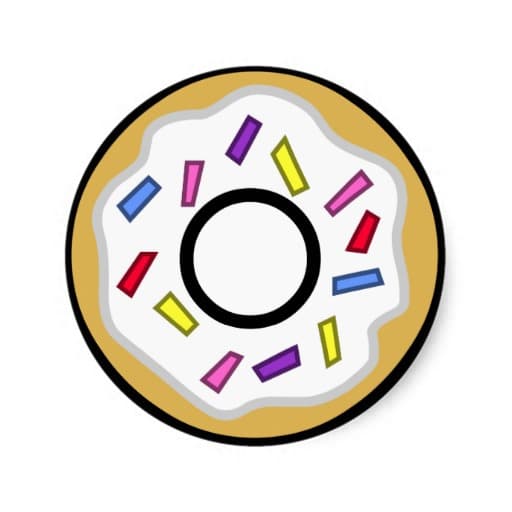 Donut w Sprinkles Cartoon icons png preview