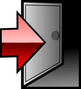 Exit Door Red arrow icons png preview