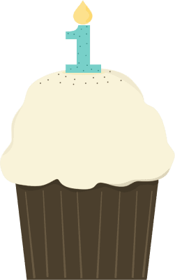 First Birthday Cupcake icon icons png preview