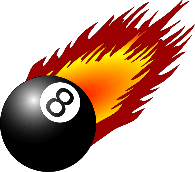 Flames Billiard Ball Clip art icons png preview