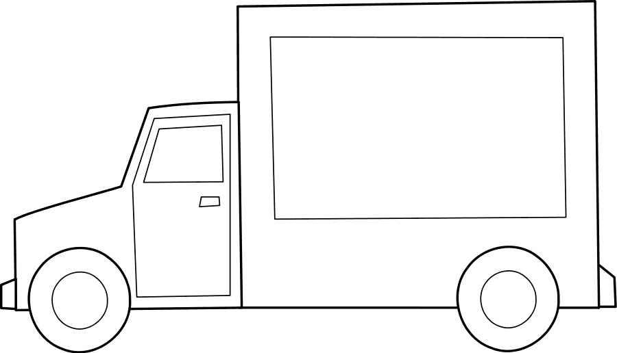 Food Truck outline blank icons png preview