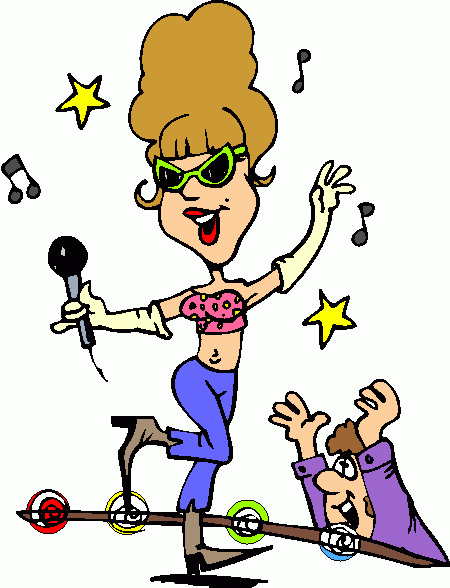 Free Singing Woman singer microphone icons png preview