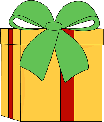 Gift box green ribbon icons png preview